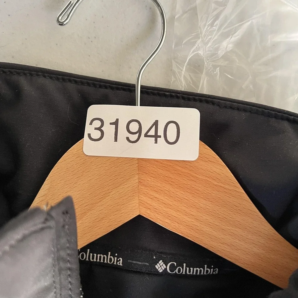 Columbia Jacket Mens 2XL Black Softshell Full‎ Zip Interchange Outdoor XM7838